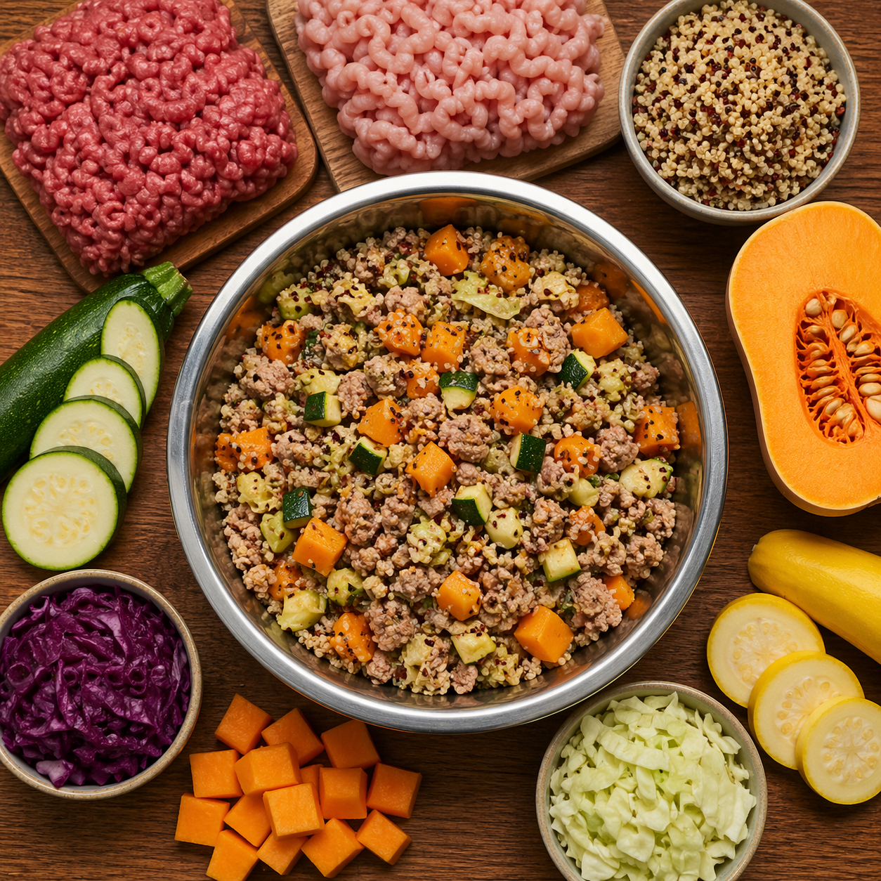 Beef & Turkey with Quinoa